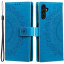 Samsung Galaxy A54 5G Mandala Series Etui med Pung - Blå
