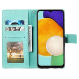Samsung Galaxy A54 5G Mandala Series Etui med Pung - Grøn