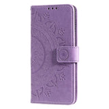 Motorola Edge 50 Fusion/G96 Mandala Series Etui med Pung - Lilla