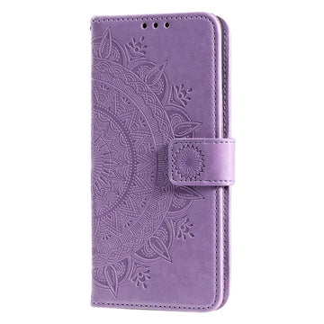 Motorola Edge 50 Fusion/G96 Mandala Series Etui med Pung - Lilla