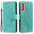 Samsung Galaxy A14/A14 5G Mandala Series Etui med Pung - Grøn