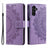 Samsung Galaxy A34 5G Mandala Series Etui med Pung - Lilla