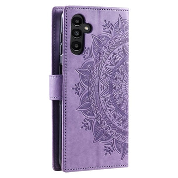 Samsung Galaxy A34 5G Mandala Series Etui med Pung - Lilla