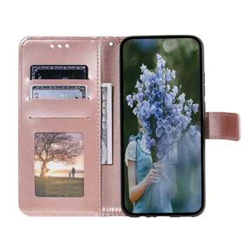 Samsung Galaxy A34 5G Mandala Series Etui med Pung - Rødguld