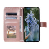 Samsung Galaxy A34 5G Mandala Series Etui med Pung - Rødguld