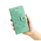 Motorola Edge 60 Fusion Mandala Series Etui med Pung - Grøn