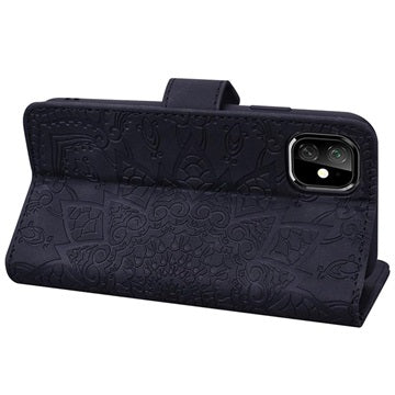 Mandala Series iPhone 11 Pung Taske med Stativ - Sort