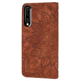 Mandala Series Samsung Galaxy A50 Etui med Pung - Brun