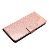 iPhone 16 Pro Max Mandala Series Etui med Pung - Rødguld