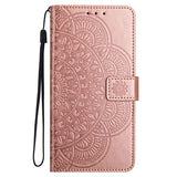 iPhone 16 Pro Max Mandala Series Etui med Pung - Rødguld