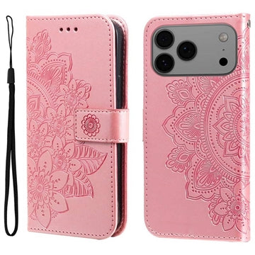 iPhone 17 Pro Max Mandala Series Etui med Pung - Pink