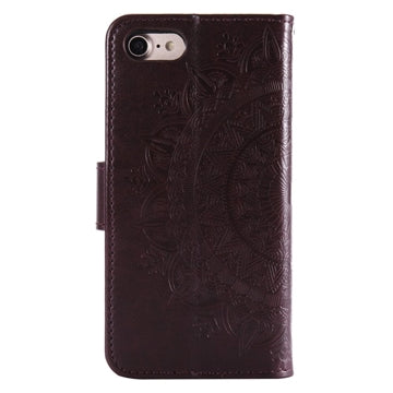 iPhone 7/8/SE (2020)/SE (2022) Mandala Series Etui med Pung - Brun