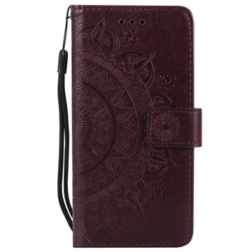 iPhone 7/8/SE (2020)/SE (2022) Mandala Series Etui med Pung - Brun