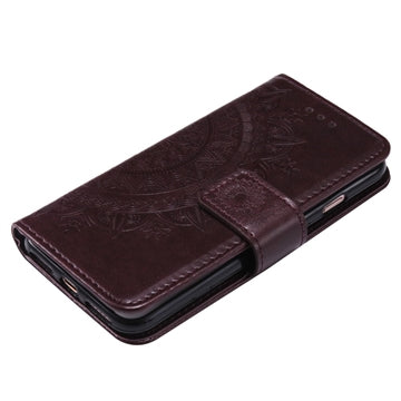 iPhone 7/8/SE (2020)/SE (2022) Mandala Series Etui med Pung - Brun