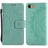 iPhone 7 8 SE (2020)/SE (2022) Mandala Series Etui med Pung - Cyan