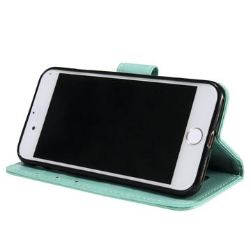 iPhone 7 8 SE (2020)/SE (2022) Mandala Series Etui med Pung - Cyan