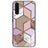 Samsung Galaxy A04s/A13 5G Marble Pattern Hybrid Cover - Brun / Pink