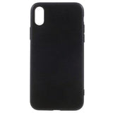 iPhone X / iPhone XS Anti-Fingeraftryk Mat TPU Cover - Sort