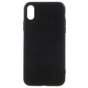 iPhone X / iPhone XS Anti-Fingeraftryk Mat TPU Cover - Sort