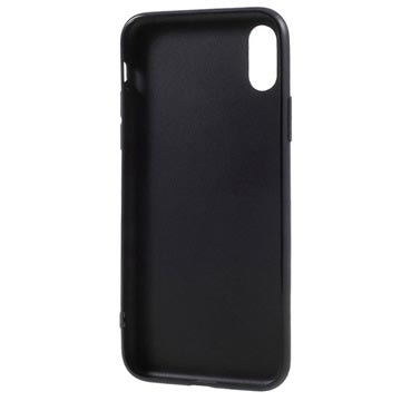 iPhone X / iPhone XS Anti-Fingeraftryk Mat TPU Cover - Sort