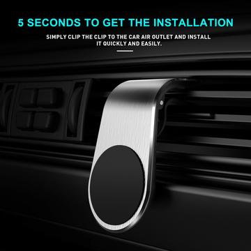 Maxlife MXCH-13 magnetisk mobilholder til ventilation - sølv/sort