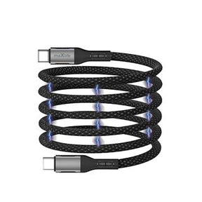 Maxlife MXUC-11 magnetisk USB-C / USB-C-kabel - 1m, 100W - Sort