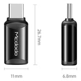 Mcdodo Extreme Series OT-7700 Lightning / USB-C Adapter - Sort