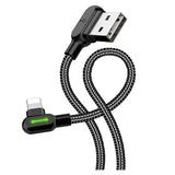 Mcdodo Night Elves 90-grader Lightning Kabel - 1.8m - Titanium Sort
