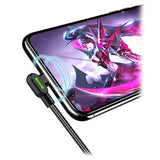 Mcdodo Night Elves 90-grader Lightning Kabel - 1.8m - Titanium Sort