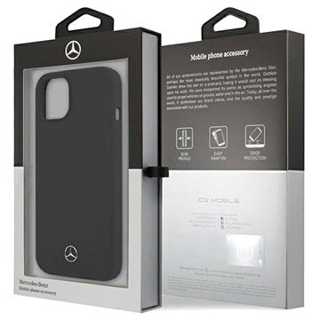 Mercedes-Benz Silicone Line iPhone 13 Mini Cover - Sort
