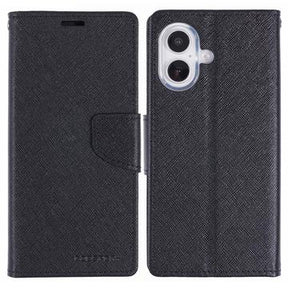 iPhone 16 Mercury Goospery Fancy Diary Pung - Sort
