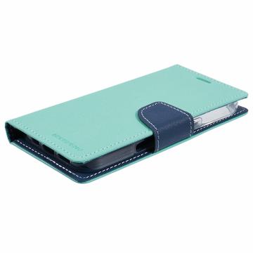 iPhone 16 Mercury Goospery Fancy Diary Pung - Cyan