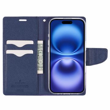 iPhone 16 Mercury Goospery Fancy Diary Pung - Lilla