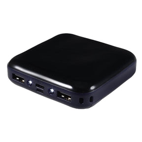 Mini Powerbank 10000mAh - 2x USB - Blå