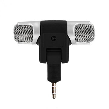 Mini Transportabel Mikrofon til Smartphones og Tablets - 3.5mm