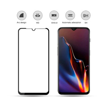Mocolo OnePlus 6T Hærdet Glas - 9H - Sort