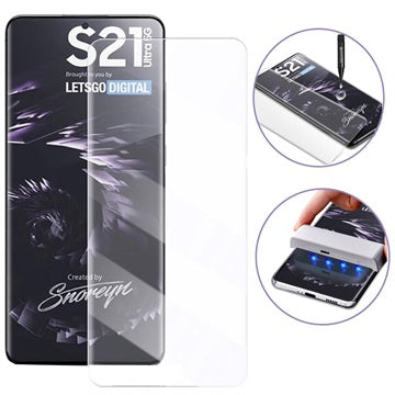 Mocolo UV Samsung Galaxy S21 Ultra 5G Hærdet Glas - Klar