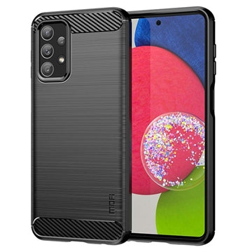 Samsung Galaxy A23 Mofi Karbonfiber TPU Cover - Sort