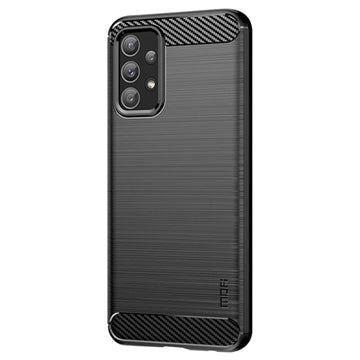 Samsung Galaxy A23 Mofi Karbonfiber TPU Cover - Sort