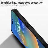 iPhone 15 Pro Mofi Shield Matte Cover - Sort