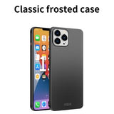 iPhone 15 Pro Max Mofi Shield Matte Cover - Sort