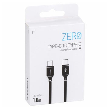Momax Zero DC16 USB-C / USB-C Kabel - 1m - Sort