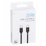 Momax Zero DC16 USB-C / USB-C Kabel - 1m - Sort