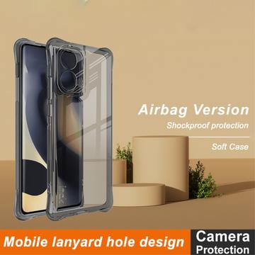 Motorola Edge (2024) Imak Faldsikkert TPU Cover - Gennemsigtig Sort