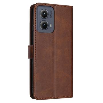 Motorola Edge (2024) Pung Taske med Magnetisk Lukning - Brun