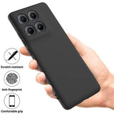 Motorola Edge (2025) Flydende silikone cover med håndrem - sort