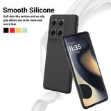 Motorola Edge (2025) Flydende silikone cover med håndrem - sort