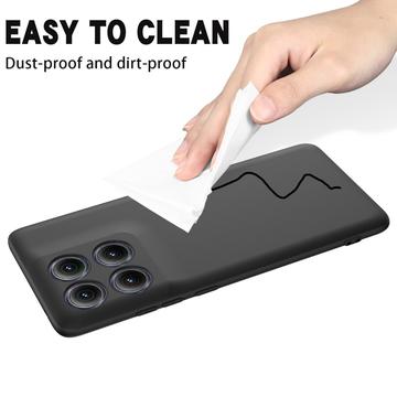 Motorola Edge (2025) Flydende silikone cover med håndrem - sort