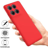 Motorola Edge (2025) Flydende silikone cover med håndrem - rød