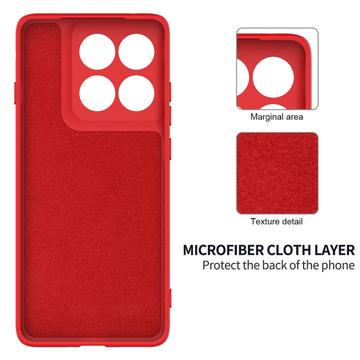 Motorola Edge (2025) Flydende silikone cover med håndrem - rød